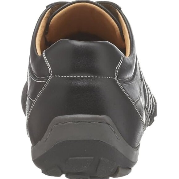 Florsheim Men\'s Sneakers Shoes Size 10.5 Black Leather Lace up Comfy